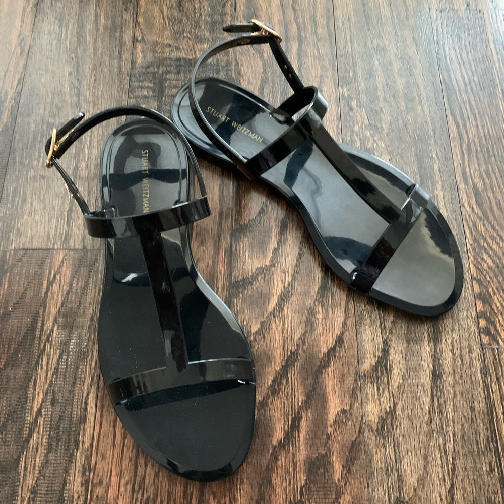 🎉3/15 HP🎉 NWOT Stuart Weitzman Mellie Black Jelly Sandals